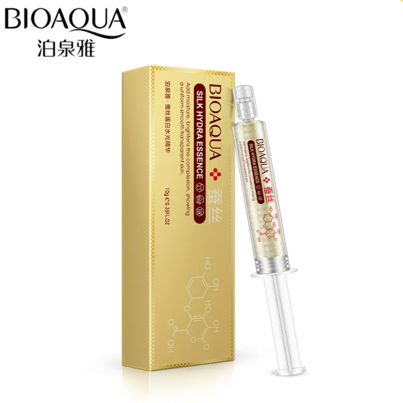 BIOAQUA Silkworm silk Essential Cream protein shape water light needle essence smear type hyaluronic acid moisturizing Smoothing (7)