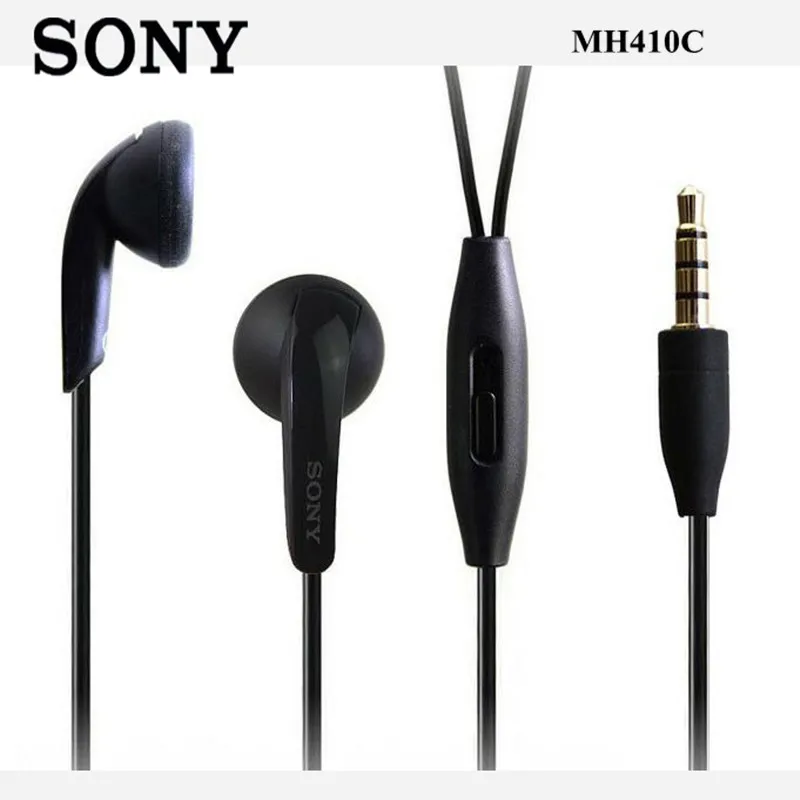 

Original Sony Earphone MH410C Super Bass Earbuds With Mic For Xperia L36H M4 M5 L1 XZS XA XA1 XA2 Z1 Z2 Z3 Premium Smart Phones