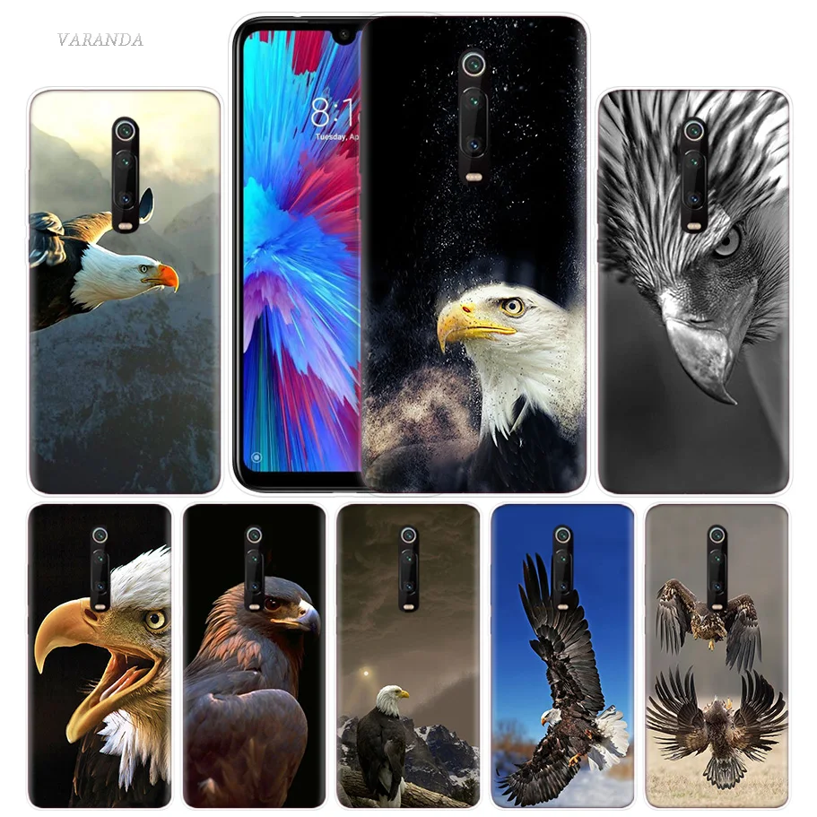 

Bald Eagle Case for Xiaomi Redmi Note 7 7S K20 Y3 GO S2 6 6A 7A 5 Pro MI Play 9T A1 A2 8 Lite Poco F1 Silicone Cover Phone Bags