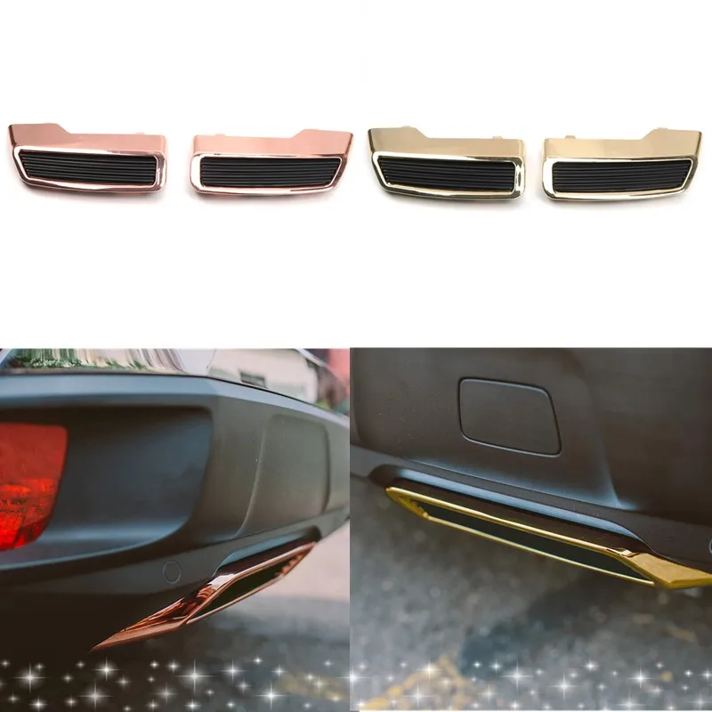 

Golden Car Rear Exhaust Muffler Tail End Pipe Cover Replacement For Peugeot 3008 5008 Access Active Allure 2016-2019