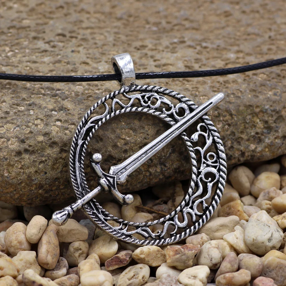 Подвеска в стиле стимпанк с 3 лезвиями темной Луны|steampunk jewelry|sword pendantnecklace leather |
