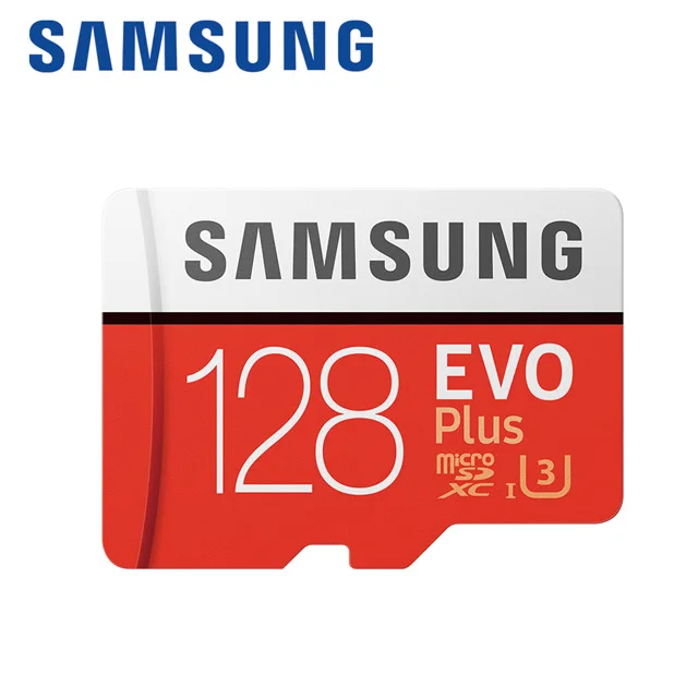 Samsung Micro SD карта 64 Гб 128 Гб Microsd 256 ГБ sdhc 32 ГБ EVO PLUS карта памяти класс 10 Mini SD карта 16 Гб SDXC 4k U3 красная TF карта - Емкость: 128 ГБ