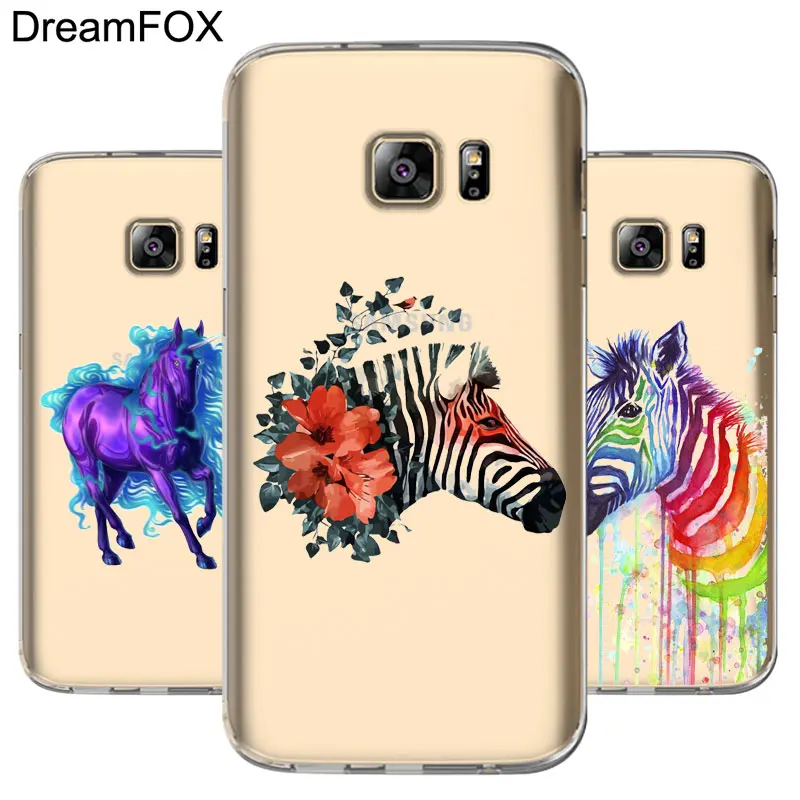 DREAMFOX M378 Art Horse Soft TPU Silicone Case Cover For Samsung Galaxy Note S 6 7 8 9 10 10e 11 11e Lite Edge Plus |