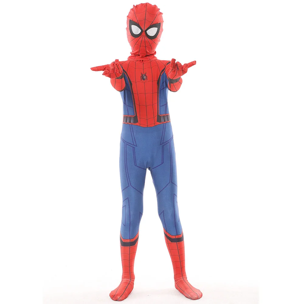 Пижама для детей и взрослых, Спайдермен костюм спандек, Zentai, костюм гражданский военный человек-паук костюмы «Человек-паук», Косплэй