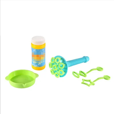 Модные детские игрушки пузырьковый пулемет игрушка детская Автоматическая водостойкая красочная электрическая жидкая дующая пузырчатая вода - Цвет: Package combination