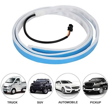 

59.1 in Amber flow red blue LED trunk strips running floating trunk turns Led flexible drl Tuning cars Compartment Tailgate bulb
