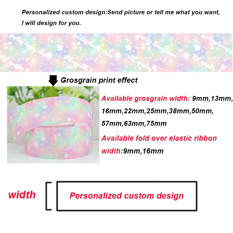 22mm-75mm Cartoon Bear printed grosgrain ribbon  DIY handmade material Wedding Party Decoration 50 yards