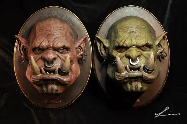 

MODEL FANS in-stock wow Orcus head gk resin Wall-mounted toy for Collection