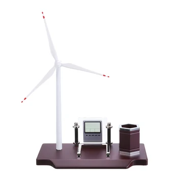 

323X160X409mm Wind Windmill Solar Powered Generator Education DIY Model Desktop Organizer