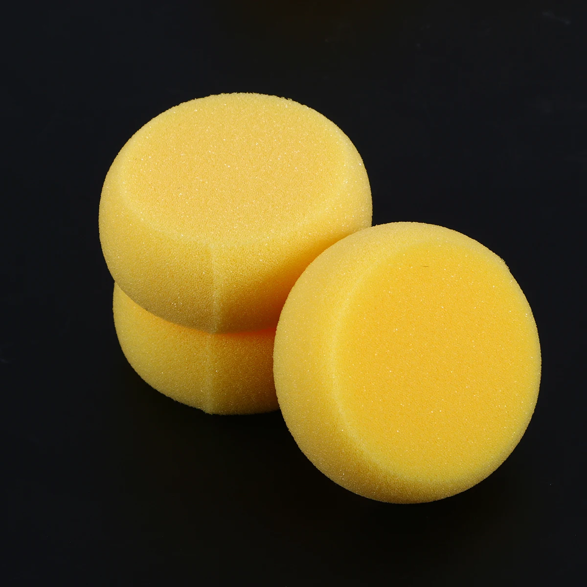 12pcs Yellow Round Cake Sponge Round Synthetic Watercolor Artist Sponges  For Painting Crafts Pottery Round Cake