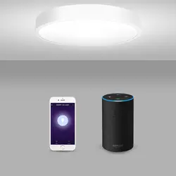 Светодиодный потолочный светильник Smart Voice приложение управление затемнения потолочные светильники 220 в 18 Вт поддержка с Alexa/Google дома