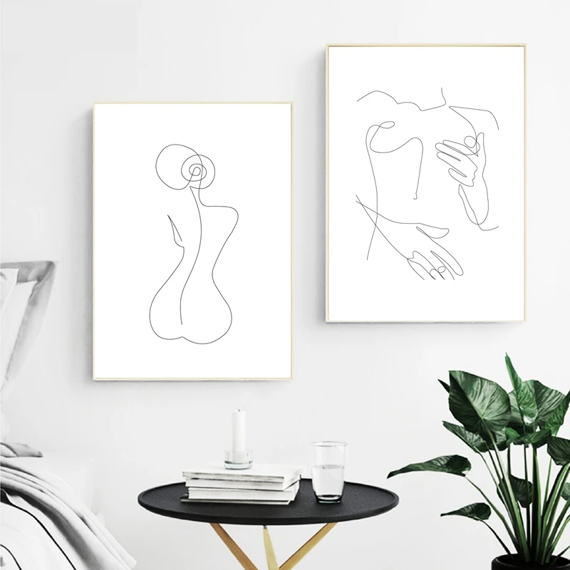 Woman Body Wall Art Prints Bedroom Decor