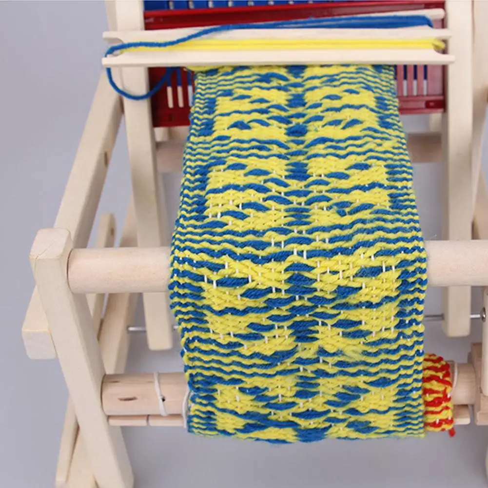 Деревянная традиционная ткацкая детская игрушка, обучающий подарок, деревянная ткацкая рама, вязальная машина