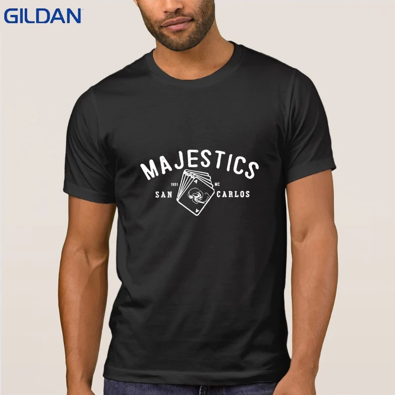Смешно Majestics Мотоклуба Винтажные Футболки Хлопок Camisetas Мужчины Майка Летом Хип