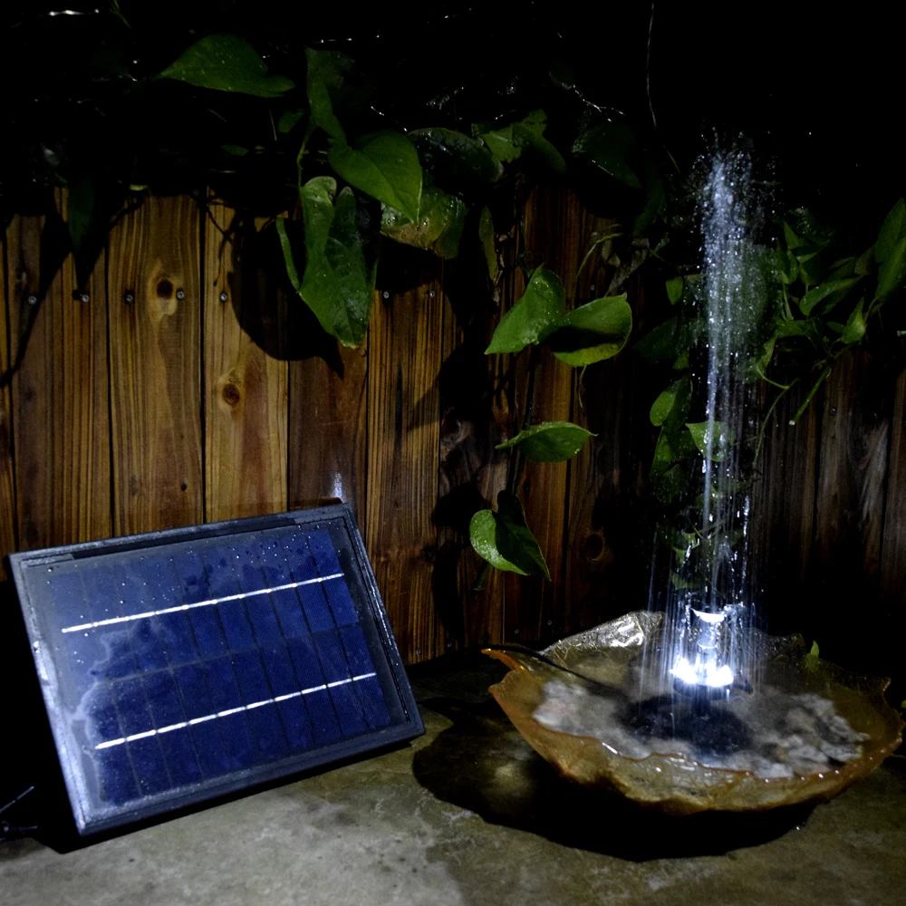 10 в 5 Вт Солнечный Бесщеточный Водяной насос встроенный аккумулятор для хранения погружной ПЭТ насос фонтан Садовый пруд 200л/ч подъемник 150 см