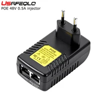 Видеонаблюдение CCTV безопасности 48 В 0.5A 24 Вт POE настенный штекер POE инжектор Ethernet адаптер ip-камера телефон PoE Питание US EU штекер