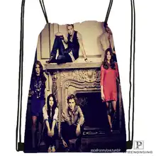 Пользовательские Сумерки-вампиры-@ 01-походная сумка на шнурке милый рюкзак для детей(черная спина) 31x40 см#180611-03-128