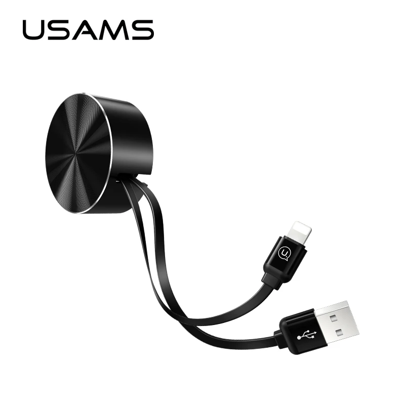 USAMS кабель освещения Micro usb type-C кабель Выдвижной кабель передачи данных для быстрой зарядки для iPhone samsung Oneplus USB C провод