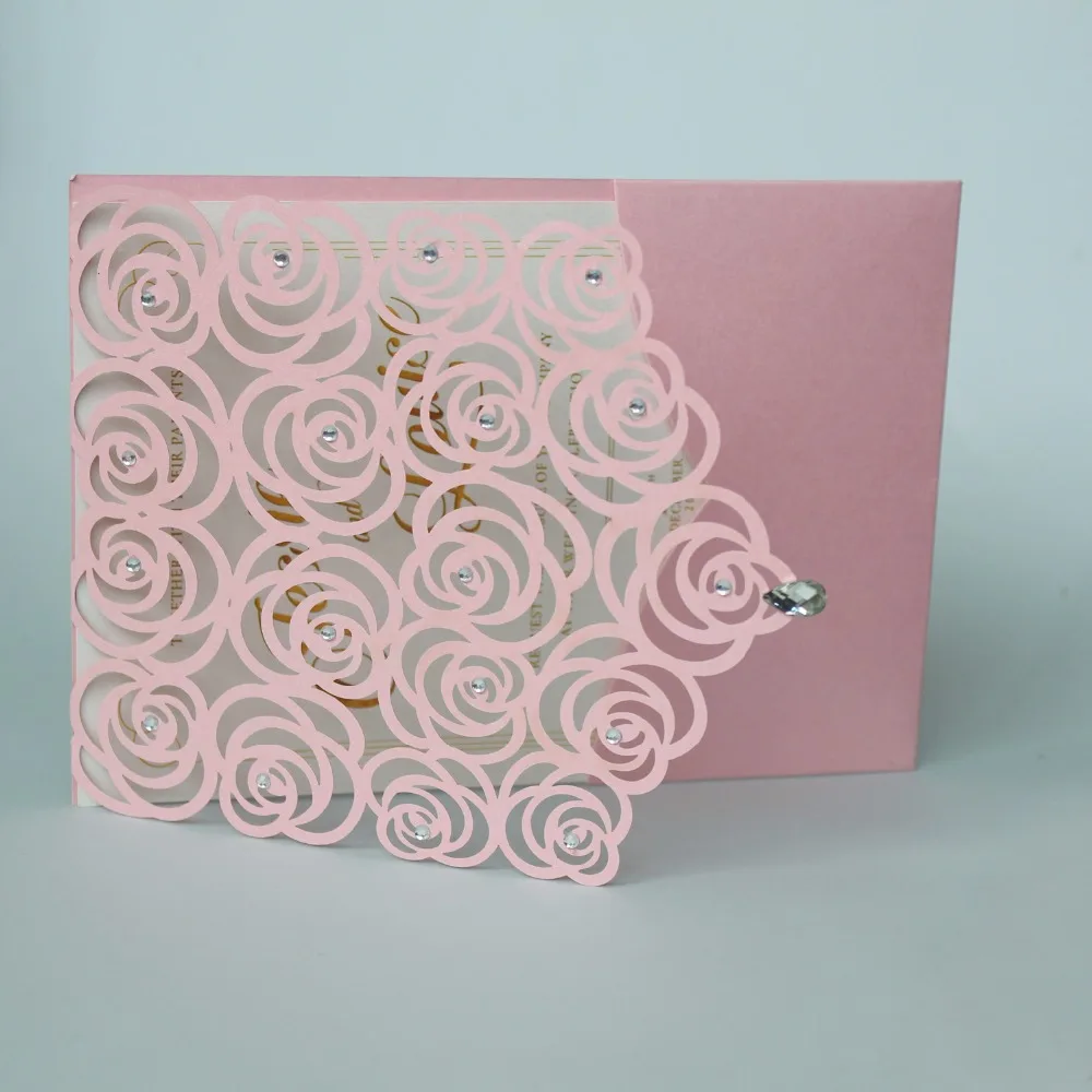 Romantic Rose Wedding Invitations