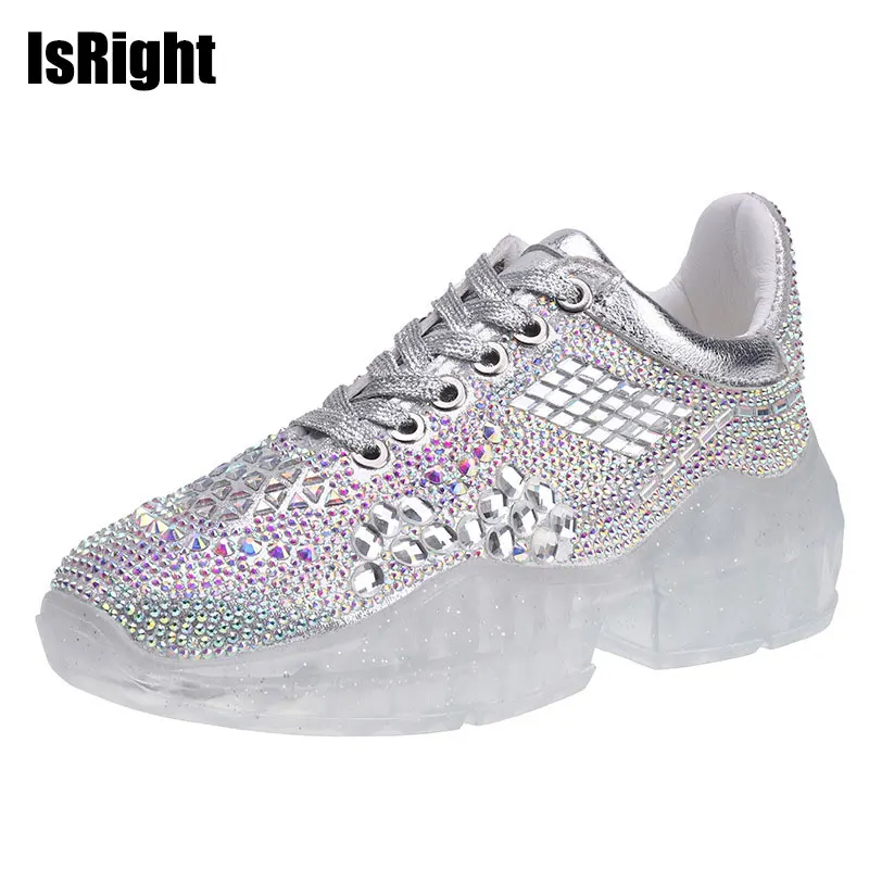 

Diamond fashion women casual shoes Increased-high mesh sneakers casual shoes Air damping footwear