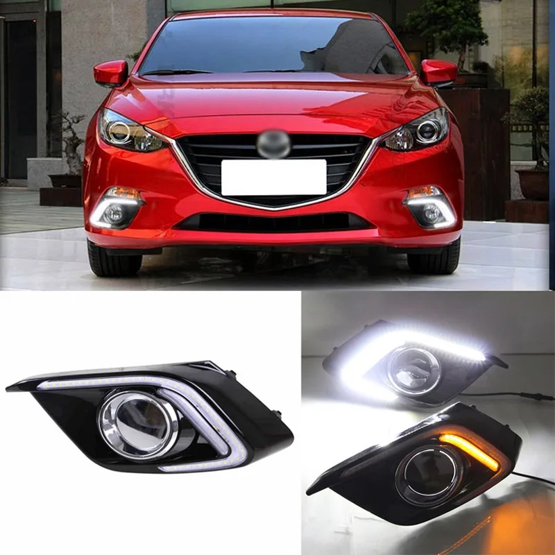 Ownsun New Updated LED Daytime Running Lights DRL With Black Foglights