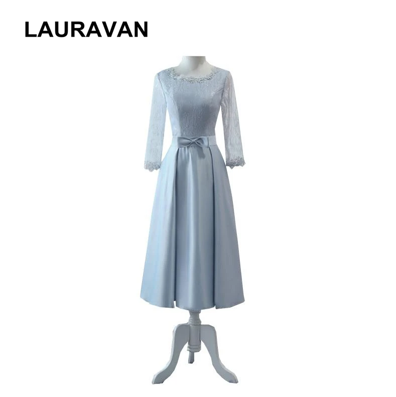 Vestido neueste burgandy günstige semi formal schöne modest brautjungfer  kleider mädchen grau spitze ärmeln kleid frau hochzeit|Bridesmaid Dresses|  - AliExpress