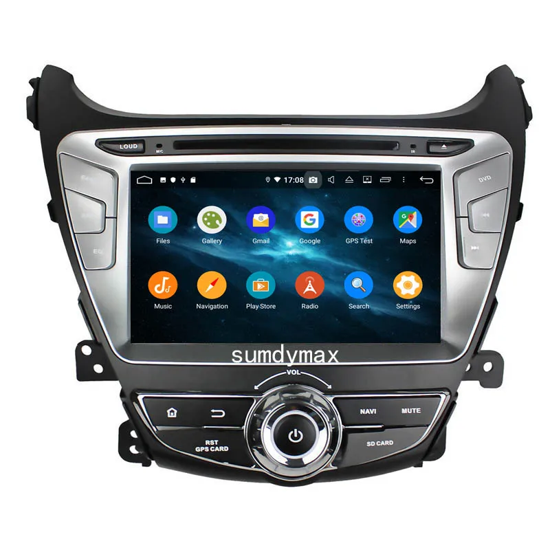 Clearance For Hyundai Elantra 2014 2015 Android 9.0 octa Core 4GB RAM Car DVD Player GPS Glonass Navi RDS Radio wifi 4G Bluetooth 6