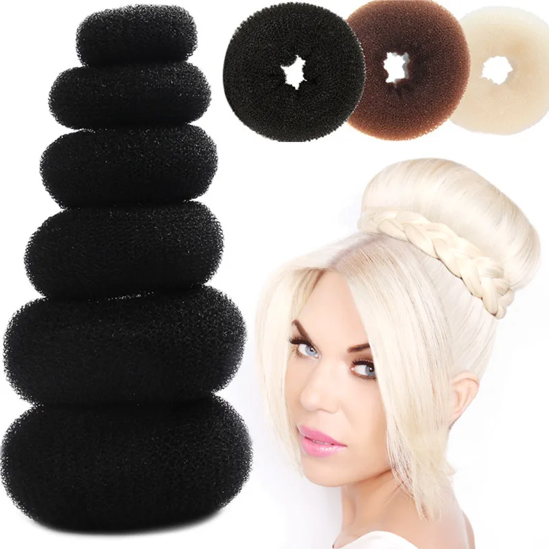 Hair Donut Bun Maker Magic Foam Sponge Easy Big Ring Updo DIY Hair Styling Tools Products