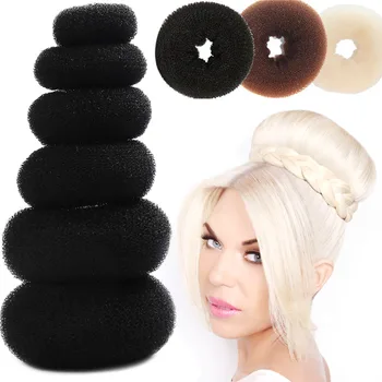 

Hair Donut Bun Maker Magic Foam Sponge Easy Big Ring Updo DIY Hair Styling Tools Products For Hair Accessories Women