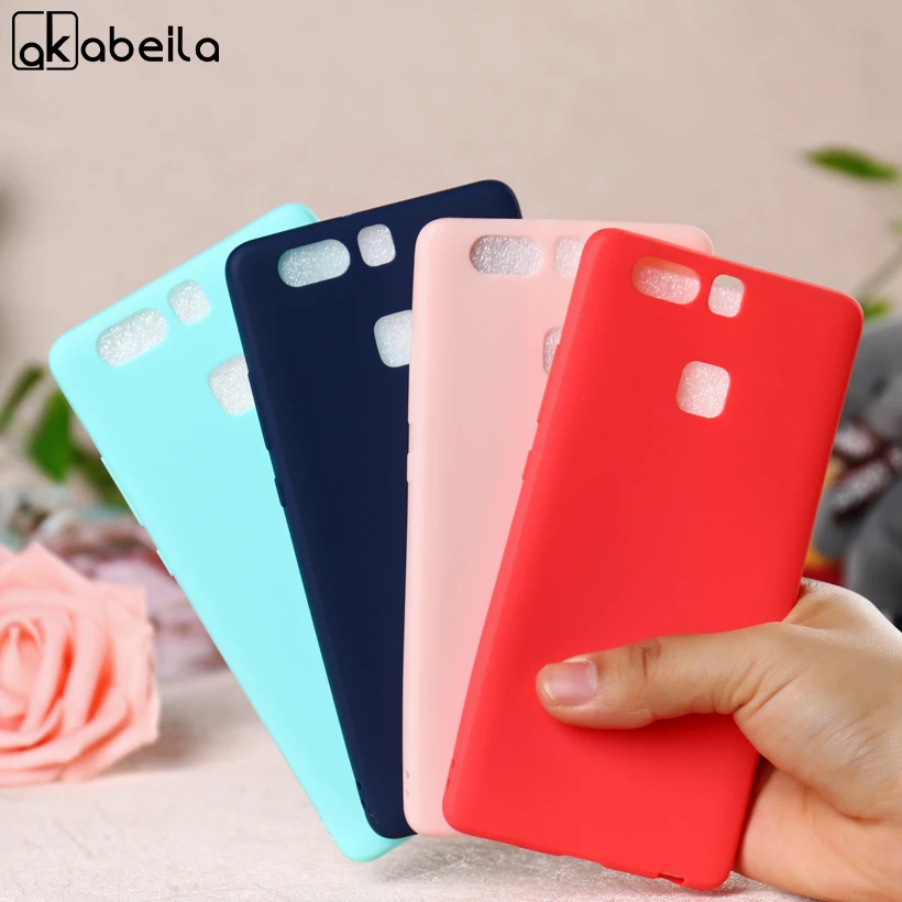 

AKABEILA Ultra Thin Silicone Phone Cases For Huawei P9 EVA-L09 (Single SIM) EVA-L19 EVA-L29 (Dual SIM) Bag Cover Candy Colorss