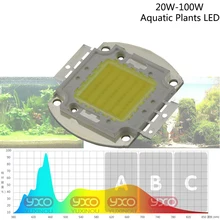 Высокомощный светодиодный аквариумный светильник 380Nm-840Nm 20 Вт 30 Вт 50 Вт 100 Вт полный спектр белый водный растение растёт реветь морская трава вода коралл