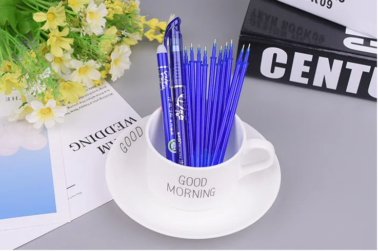 

Climemo Creative Blue White Porcelain Sets of Erasable 0.5mm Gel Pen And Refill, Fashion Competitive Products Stationery