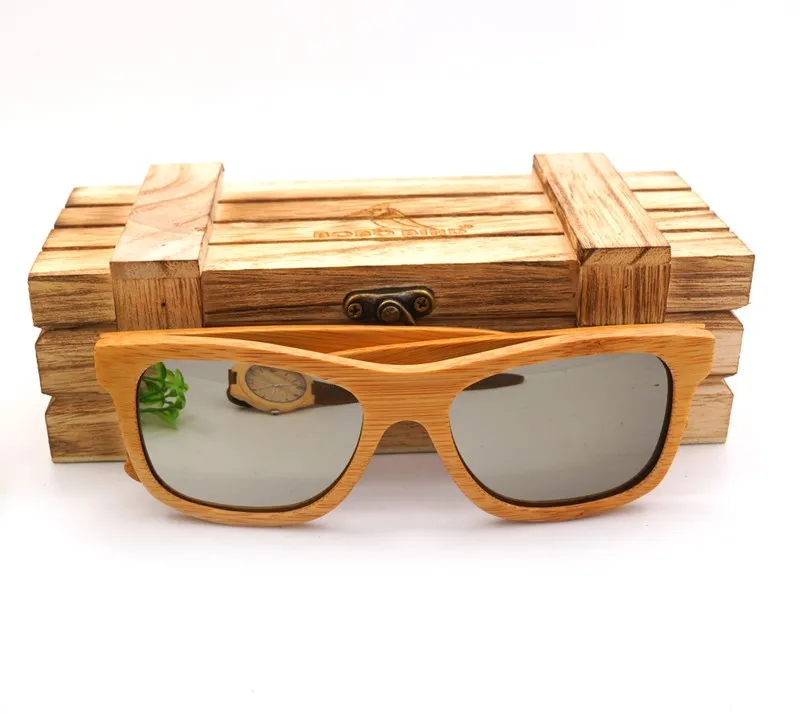 BG003g Simple Bamboo Sunglasses