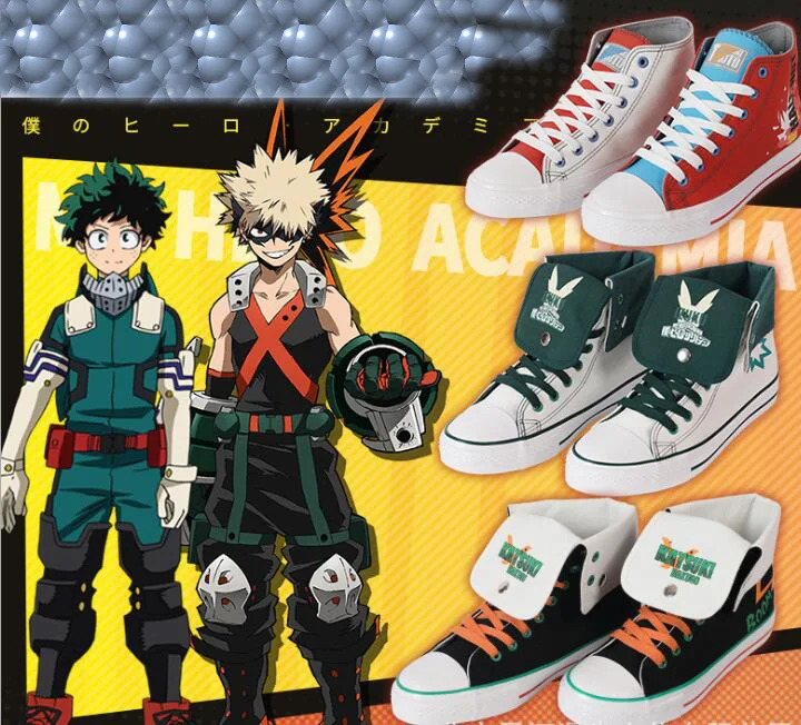 Todoroki Shoto katsuki bakugo кроссовки My Hero Academy Boku no обувь для костюмированной вечеринки