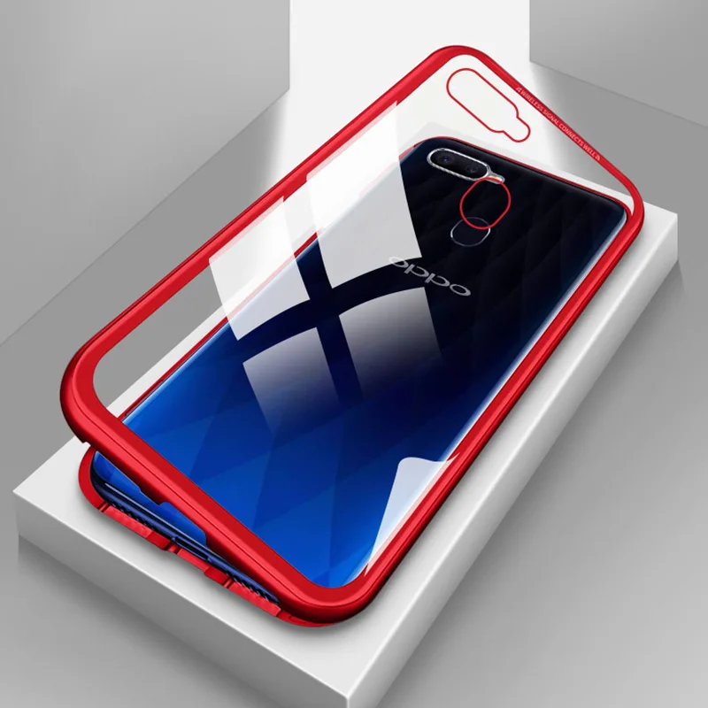 Магнитные Чехлы Realme 3 Pro для OPPO C2 C1 2019 адсорбируемый металлический чехол телефона 2