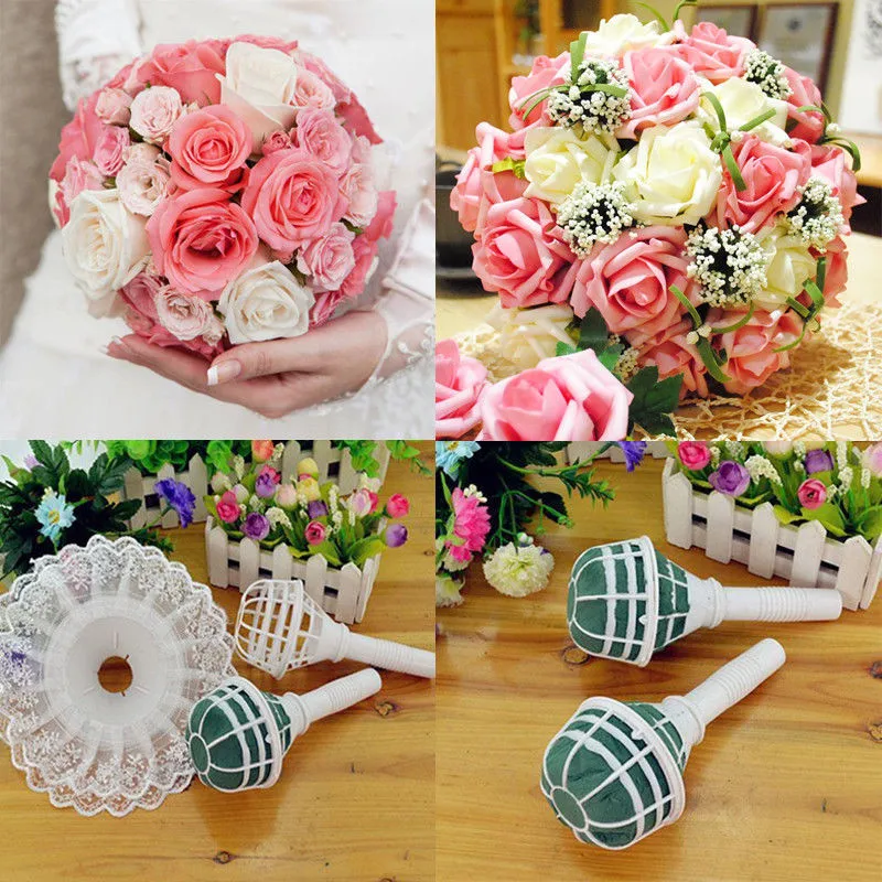 6pcs/set Portable DIY Bridal Handle Wedding Supply Flower Decoration