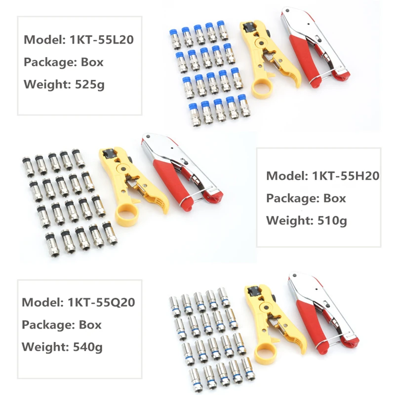 RG59/RG6 коаксиальный кабель сетевой зажим зачистки плоскогубцы Набор