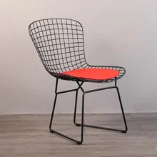 U-BEST металлическое кресло с проволочной сеткой полое переговорное кресло спинка стул креативный простой железный обеденный стул