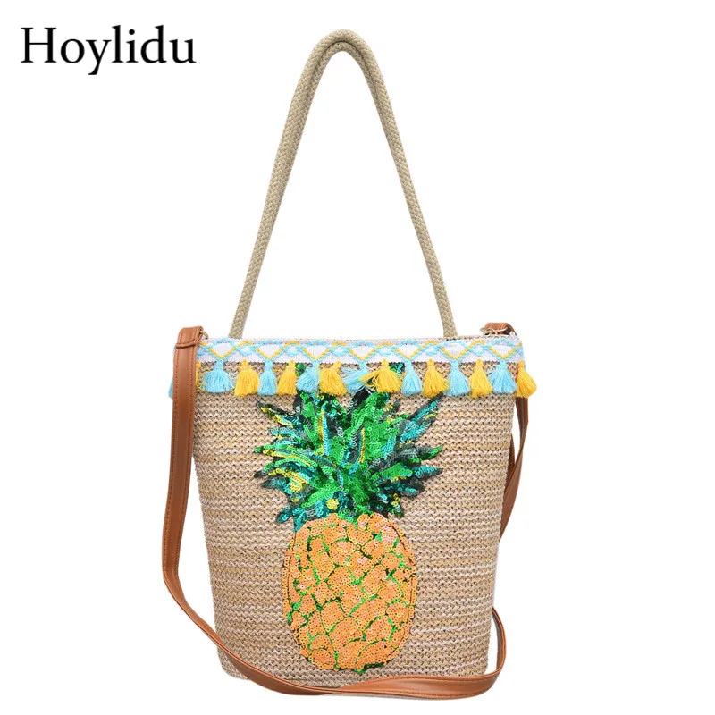 Summer Beach Bags Women Fashion Rattan Bag For Holiday Girls Travel Handbags Bohemian Style Tote Bali Island