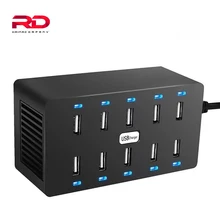Cargador usb несколько USB зарядное устройство адаптер интеллектуальная USB Настольная зарядка 10 портов мульти зарядное устройство для samsung huawei