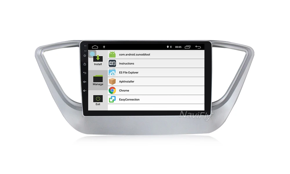 Best NaviFly Car Radio Multimedia no 2 din android Video Player Navigation GPS For Solaris 1 2 Hyundai Accent Verna Sedan 35