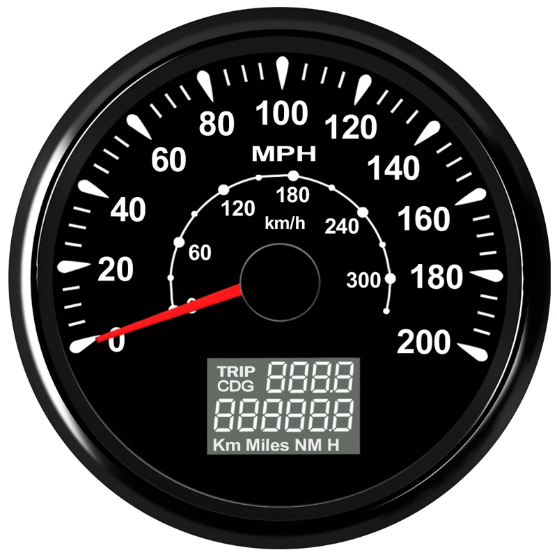 

Digital Car Speedometer Speed Gauge meter fit Car Truck Boat Vessel with 7 color backlight 9-32V