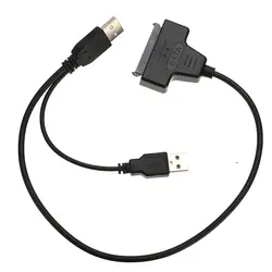 Новый USB 3,0 SATA 7 + 15 pin к USB 2,0 кабель-адаптер для 2,5 "HDD кабель для жесткого диска компьютера кабельные разъемы