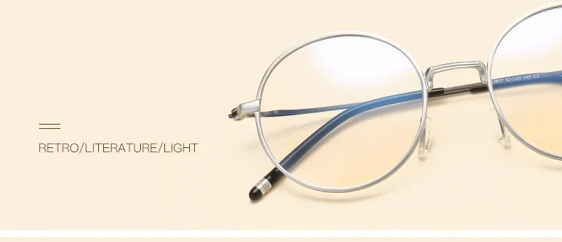 Ширина-140 алюминиево-магниевые анти-синие очки для мужчин и женщин радиационный компьютерное зеркало Ретро круговой художественный оправа для очков от близорукости
