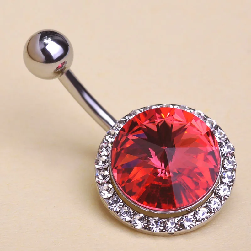 

Madrry Joias Satellite Crystal Navel Belly Button Rings Sexy Body Piercing Woman Jewelry Spiral 316L Violetta Accessories VAZ