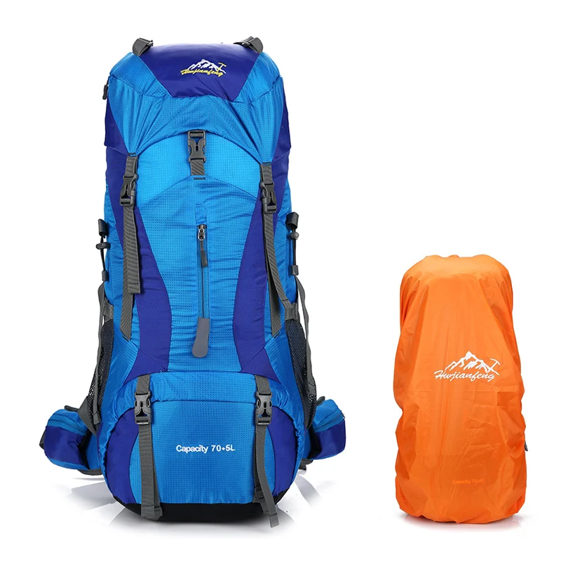 75L Outdoor Nylon Camping Hiking Bag Waterproof Bag Cover for Men Women