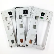 For Samsung Galaxy Note 4 N9100 N910F N910V N9108V N910C Middle Chassis Plate Bezel Mid Housing Frame Bezel Housing Repair Parts