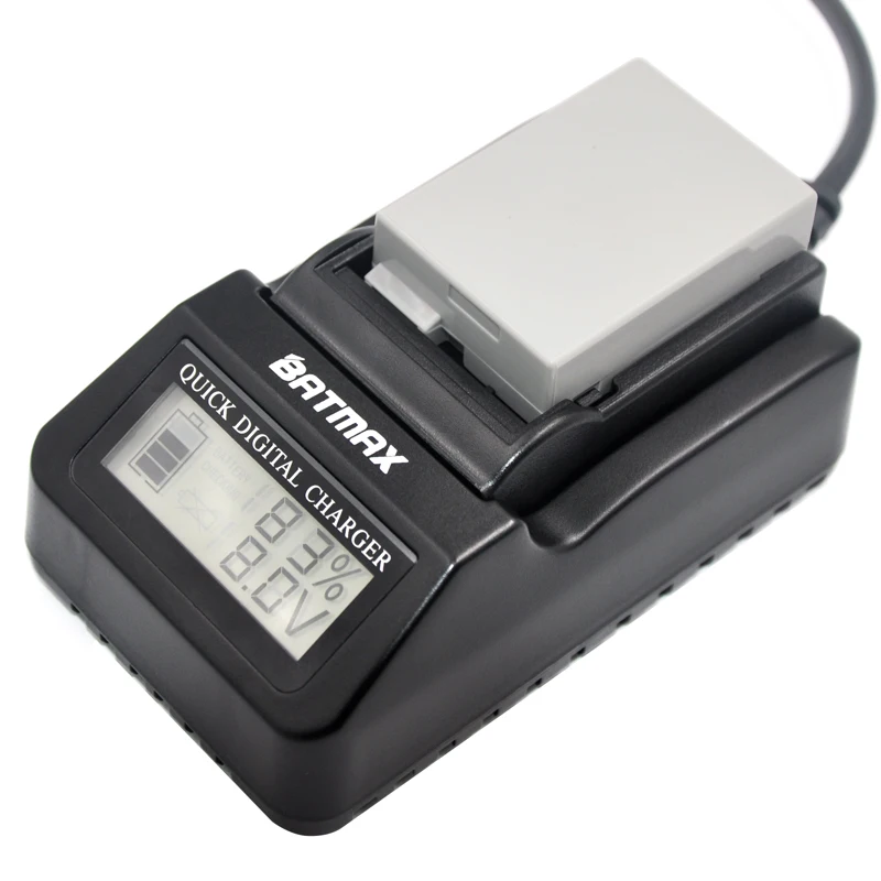 1 Pack LP E8 LP E8 LPE8 Camera Battery Pack Ultra Faster LCD Charger Kits for