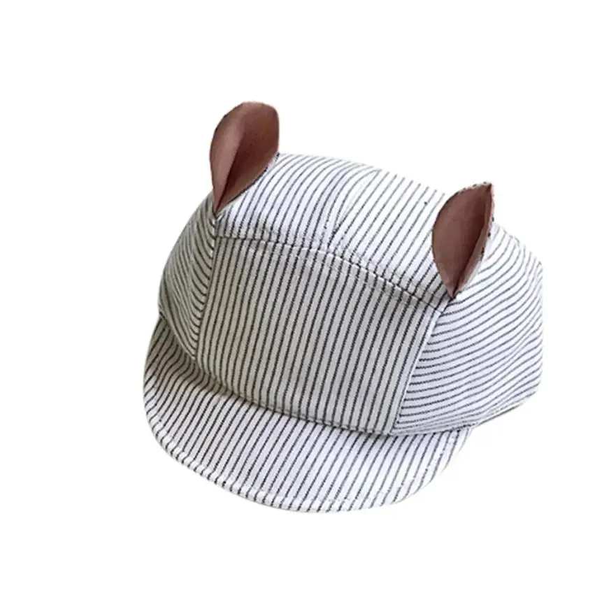 

Baby Hat Baby Cap Baby18 Summer Infant Cute Casual Striped Soft Eaves Baseball Cap Baby Boy Girls Hat 15