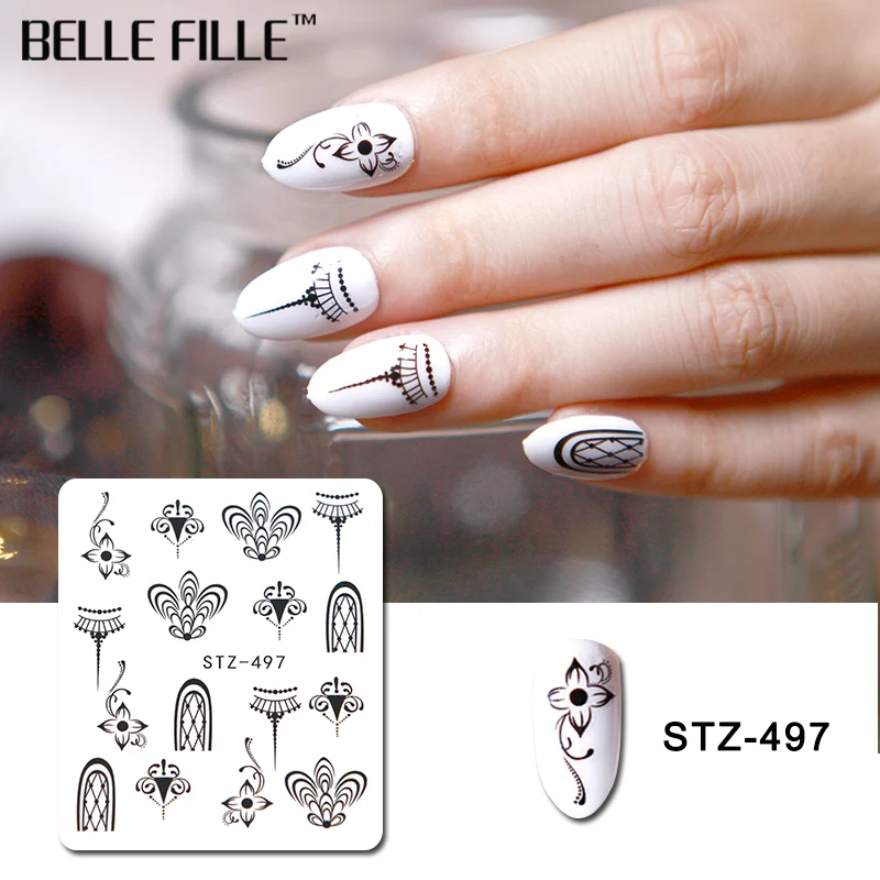 Belle Fille Водные Наклейки для ногтей DIY маникюр слайдер украшения наклейки 3D советы |